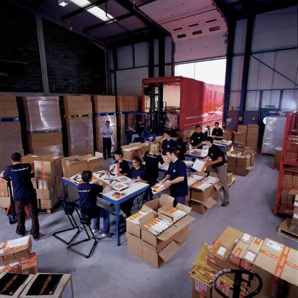 The team hard at work