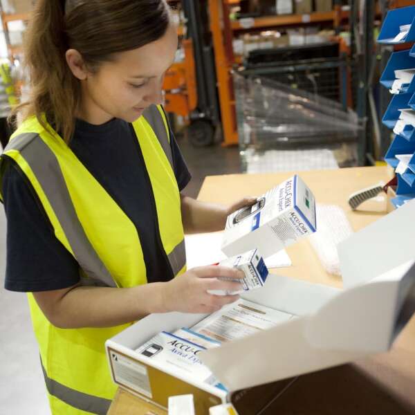 Ark-H taking care whilst packing an order